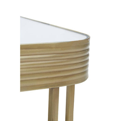 Gold Coffee Table with Mirrored Top