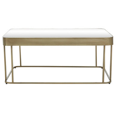 Gold Coffee Table with Mirrored Top
