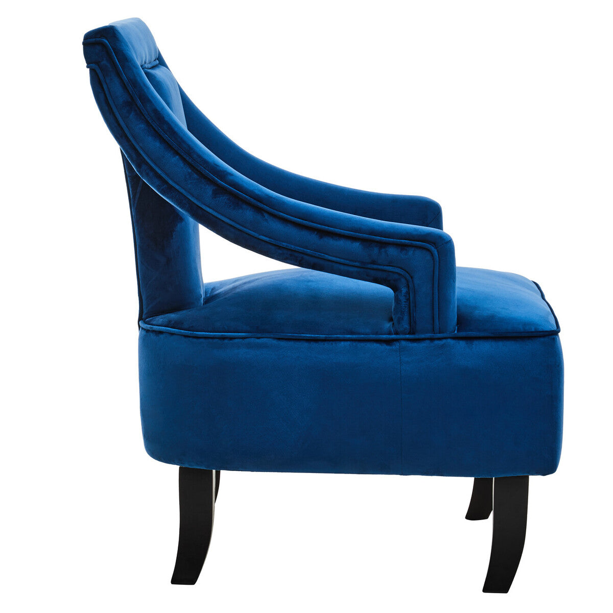 Midnight Blue Velvet Chair