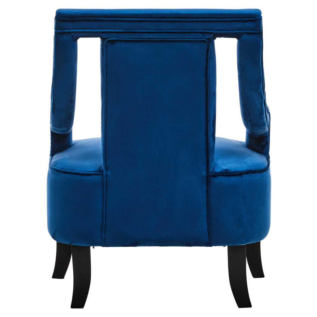 Midnight Blue Velvet Chair