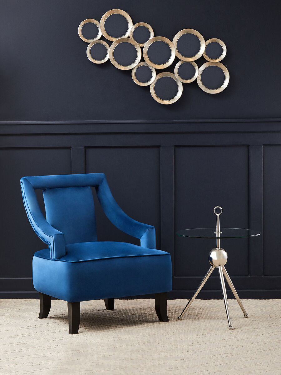 Midnight Blue Velvet Chair