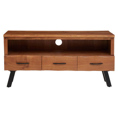 Three Drawer Acacia Media Unit