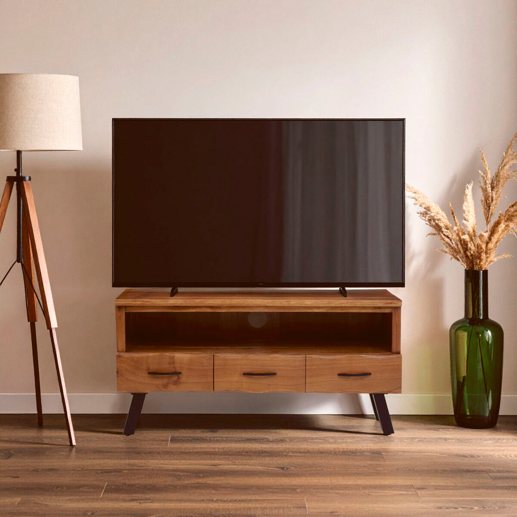 Three Drawer Acacia Media Unit