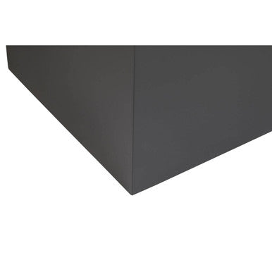 Two Tone Natural Bamboo Square Side Table with Dark Ebony Base