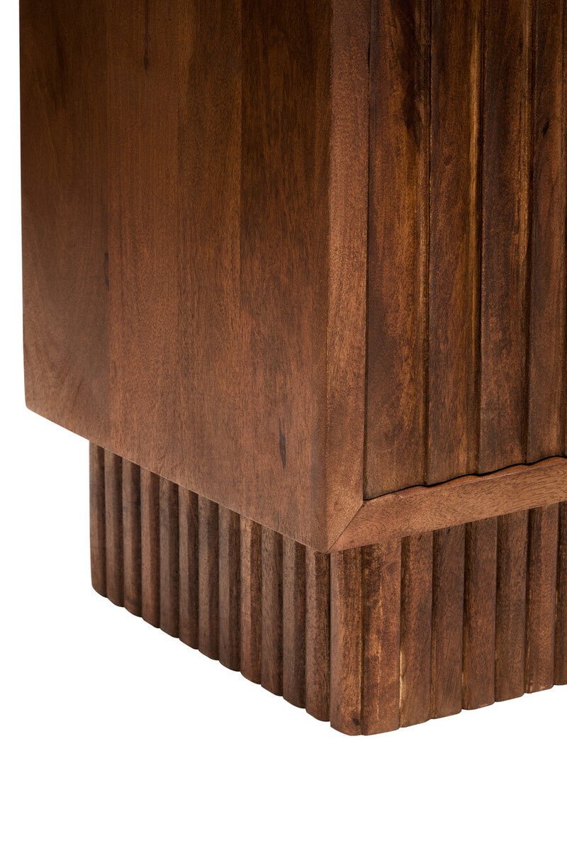 Two Door Mango Wood Carved Sideboard