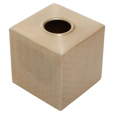 Champagne Aluminium Tissue Box Cover