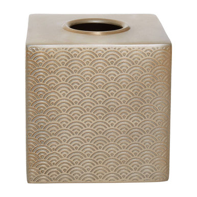 Champagne Aluminium Tissue Box Cover