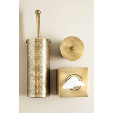 Champagne Aluminium Tissue Box Cover