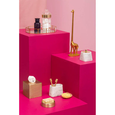 Champagne Aluminium Tissue Box Cover