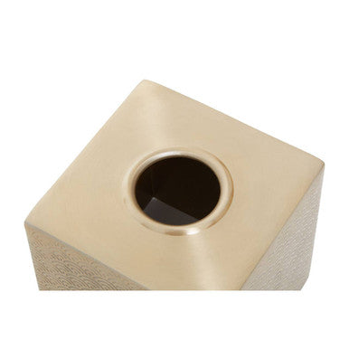 Champagne Aluminium Tissue Box Cover