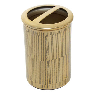 Gold Line Effect Toothbrush Holder