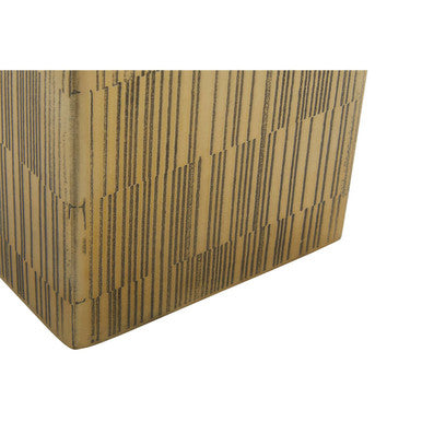 Gold Tissue Box with Line Effect Design