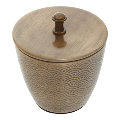 Gold Aluminium Bathroom Jar 300ml
