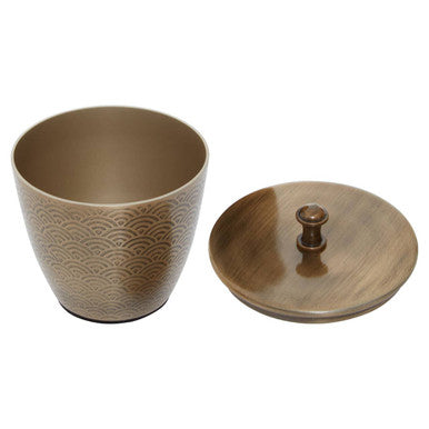 Gold Aluminium Bathroom Jar 300ml