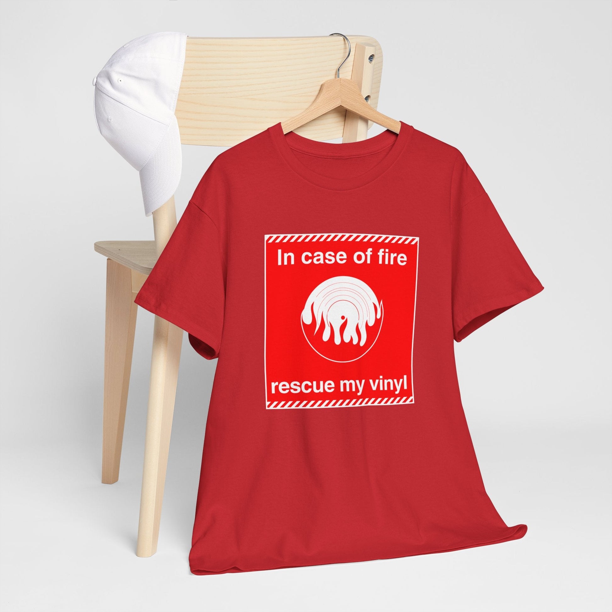 In Case of Fire Save My Vinyl T Shirt