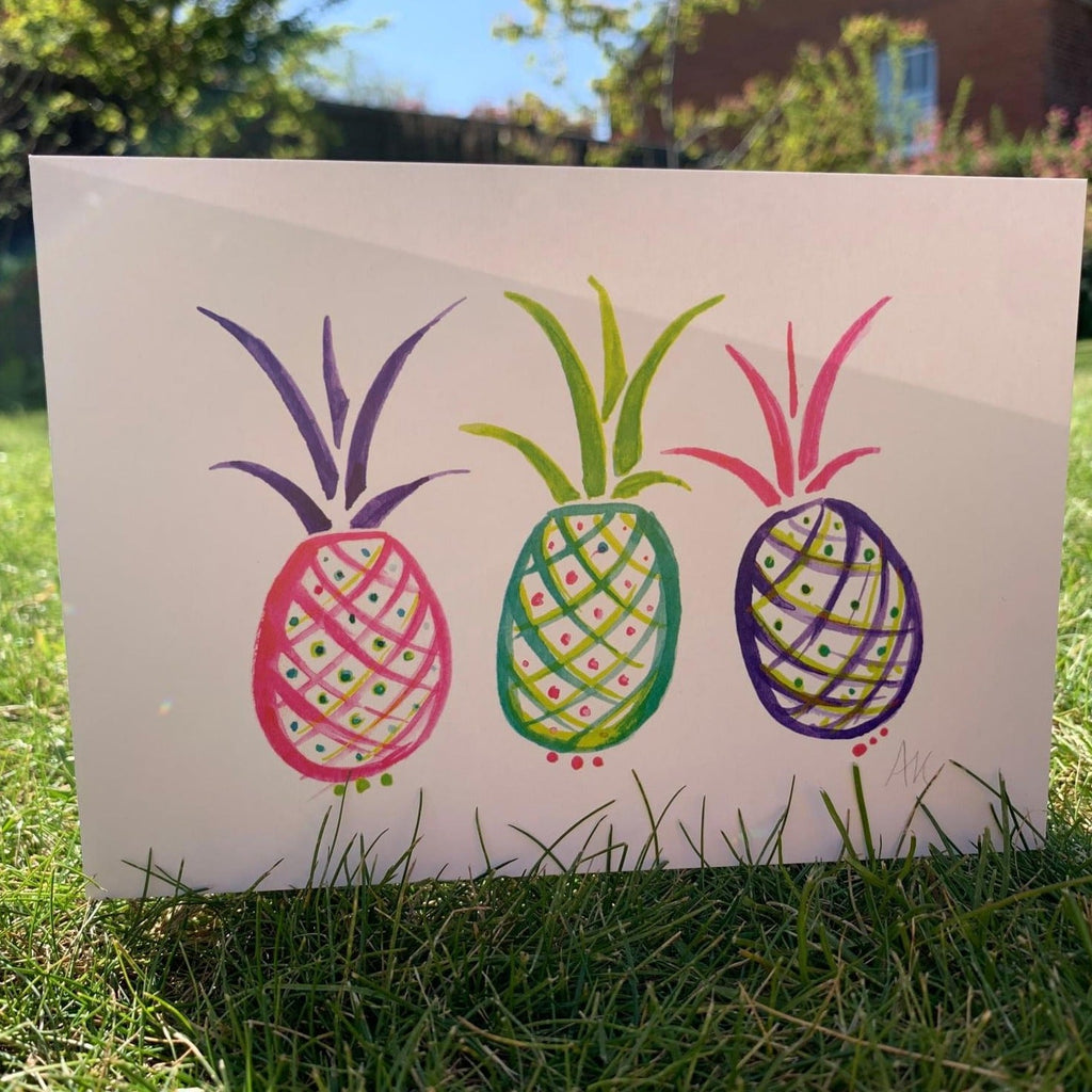 Popping Pineapple Greeting Card