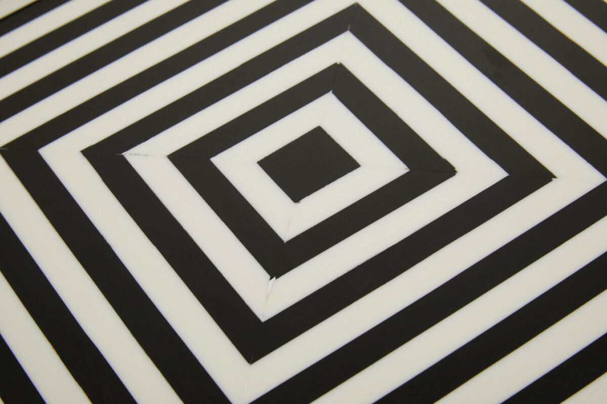 Black and White Square Tray