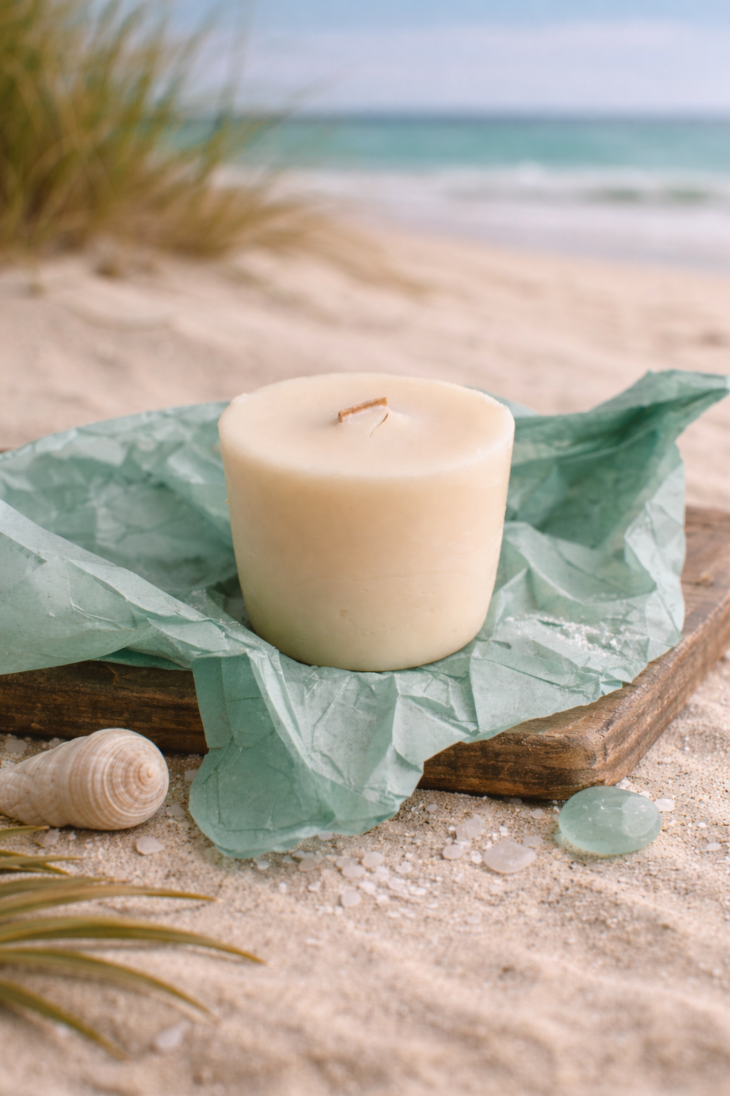 Rolling Sea Mist Refill Candle with Sea Salt, Driftwood and Bergamot