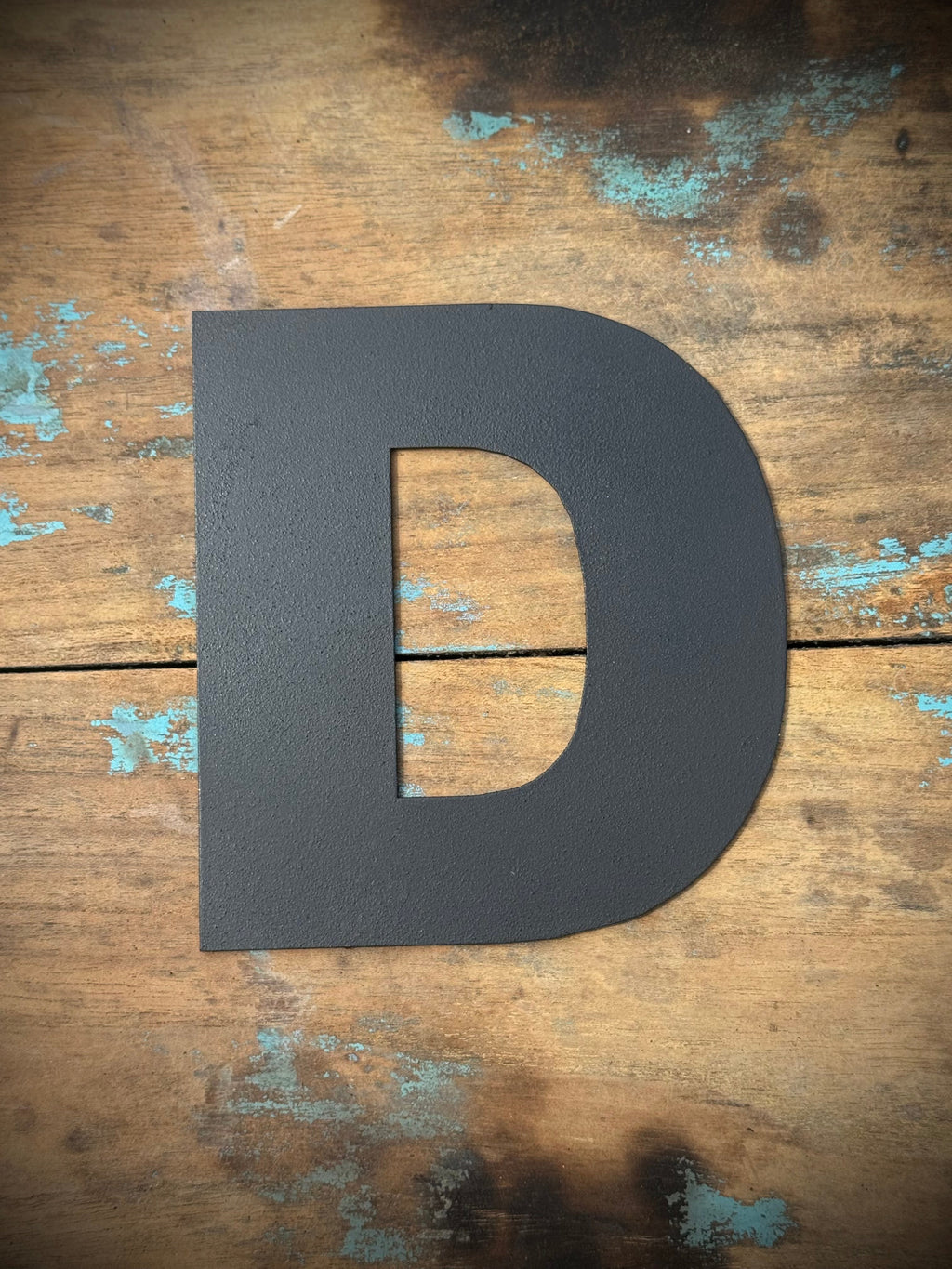 Black Metal Letters 12 inch and 5 inch Rustic Industrial Wall Decor