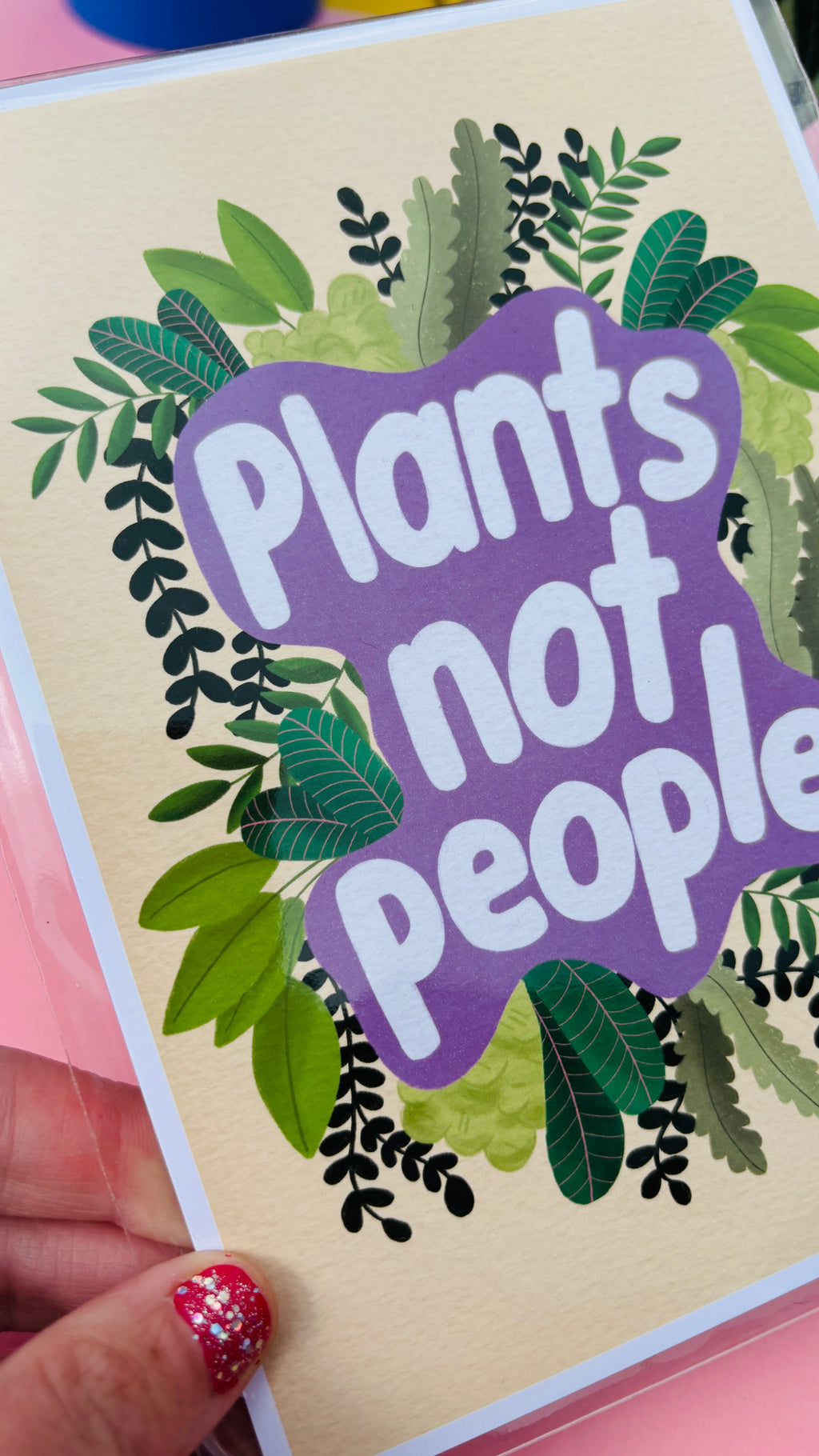 Plants Not People Wall Art Print