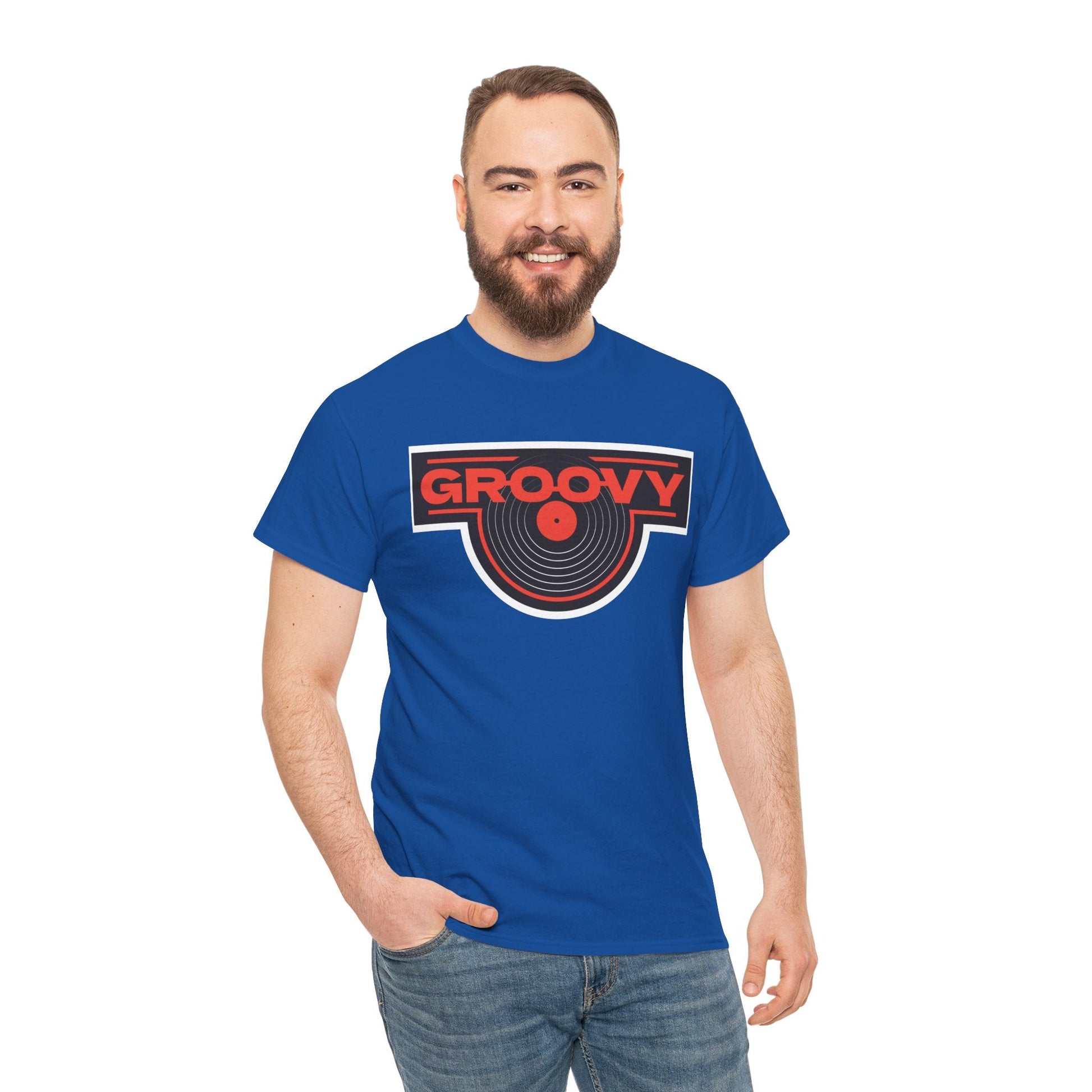 Groovy Men's Vinyl Records T-Shirt