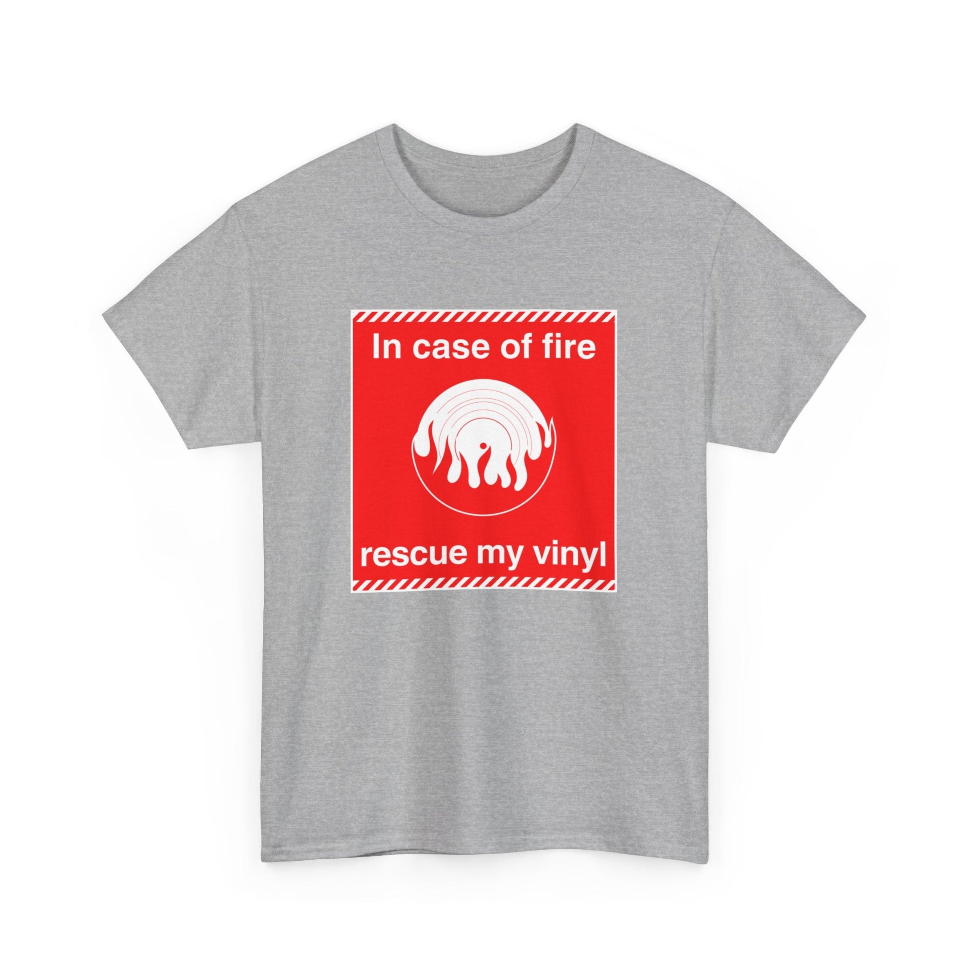 In Case of Fire Save My Vinyl T Shirt