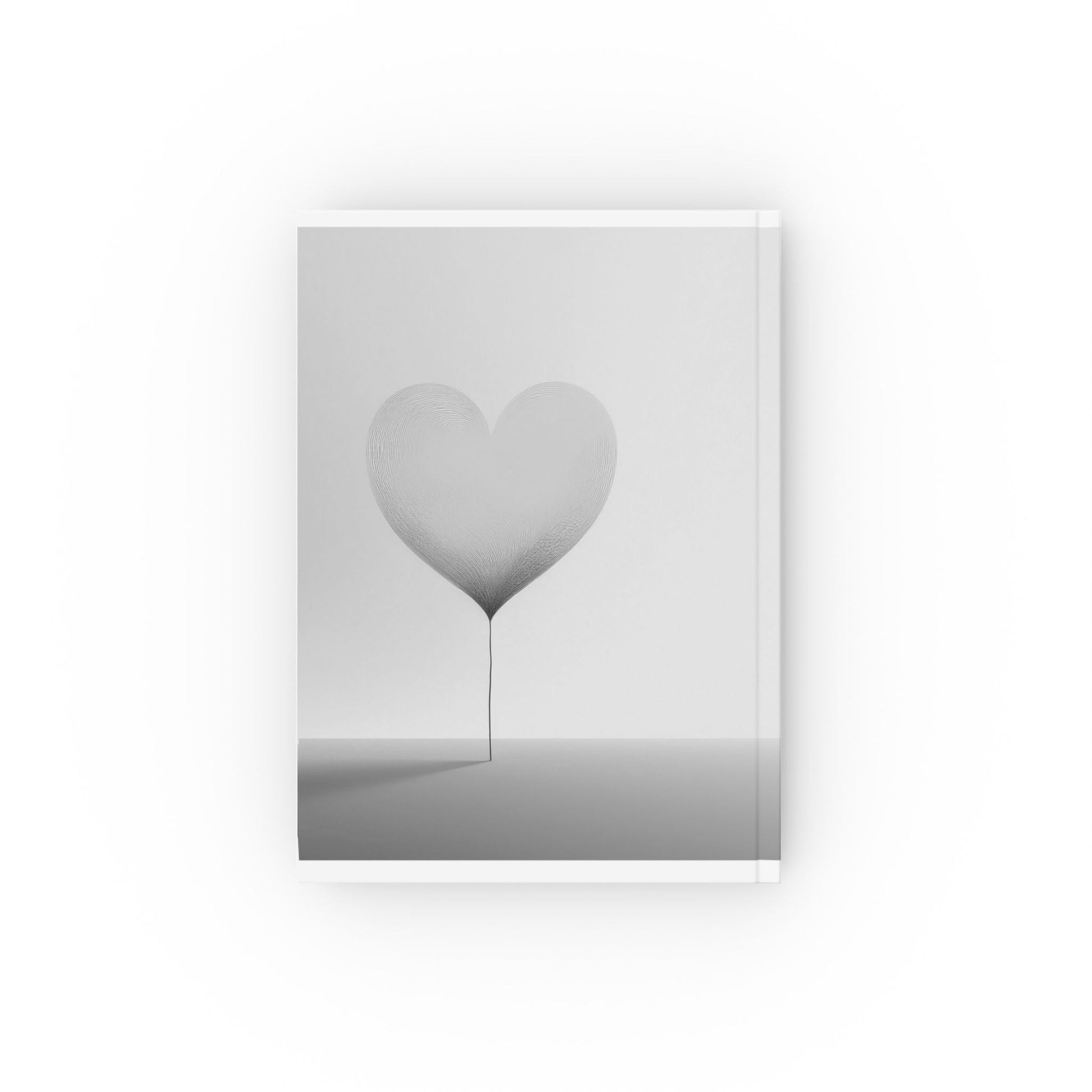 Hardback Journal Minimalist Black and White Heart Design