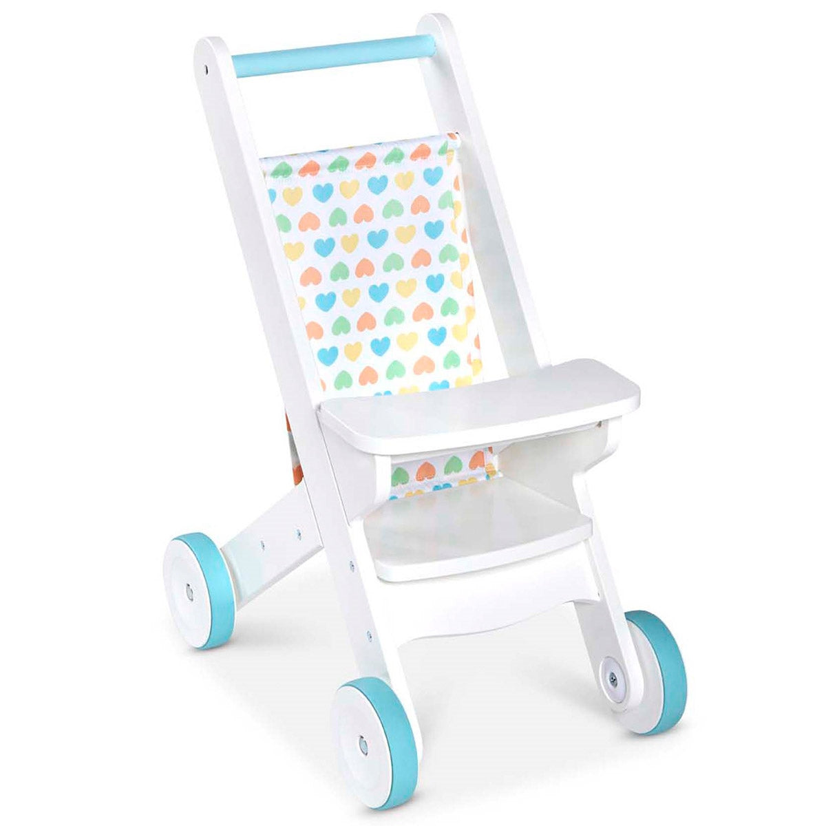 Melissa & Doug Mine To Love - Wooden Play Dolls Stroller