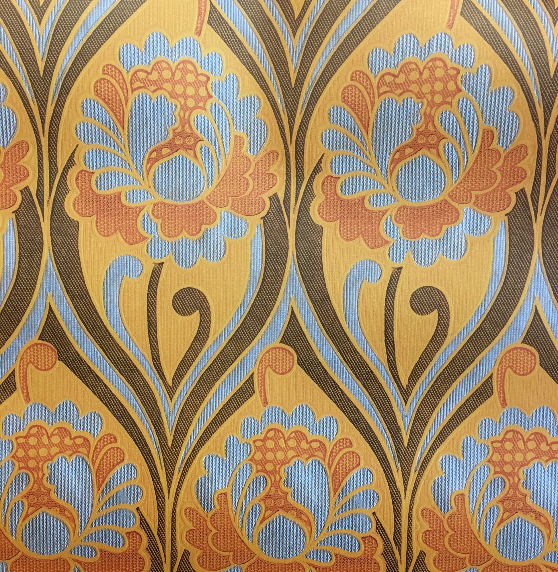 Vintage Floral Damask Wallpaper