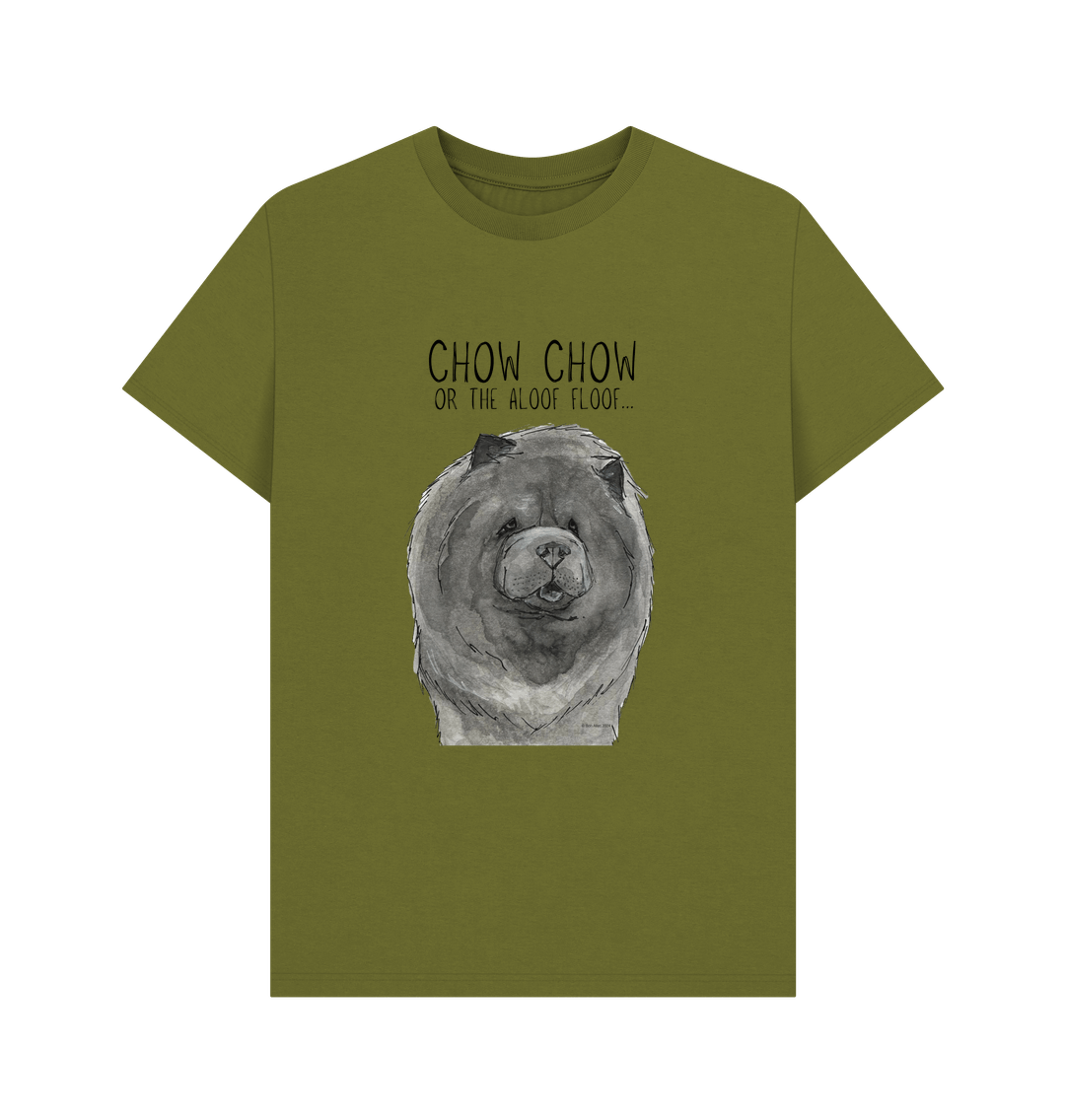 Blue Chow Chow Men's T-Shirt with Aloof Floof Design