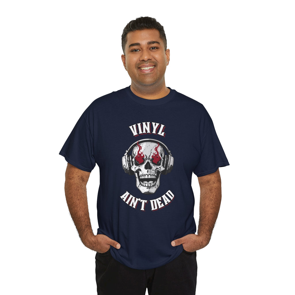 Vinyl Ain't Dead Skull Men's T-Shirt