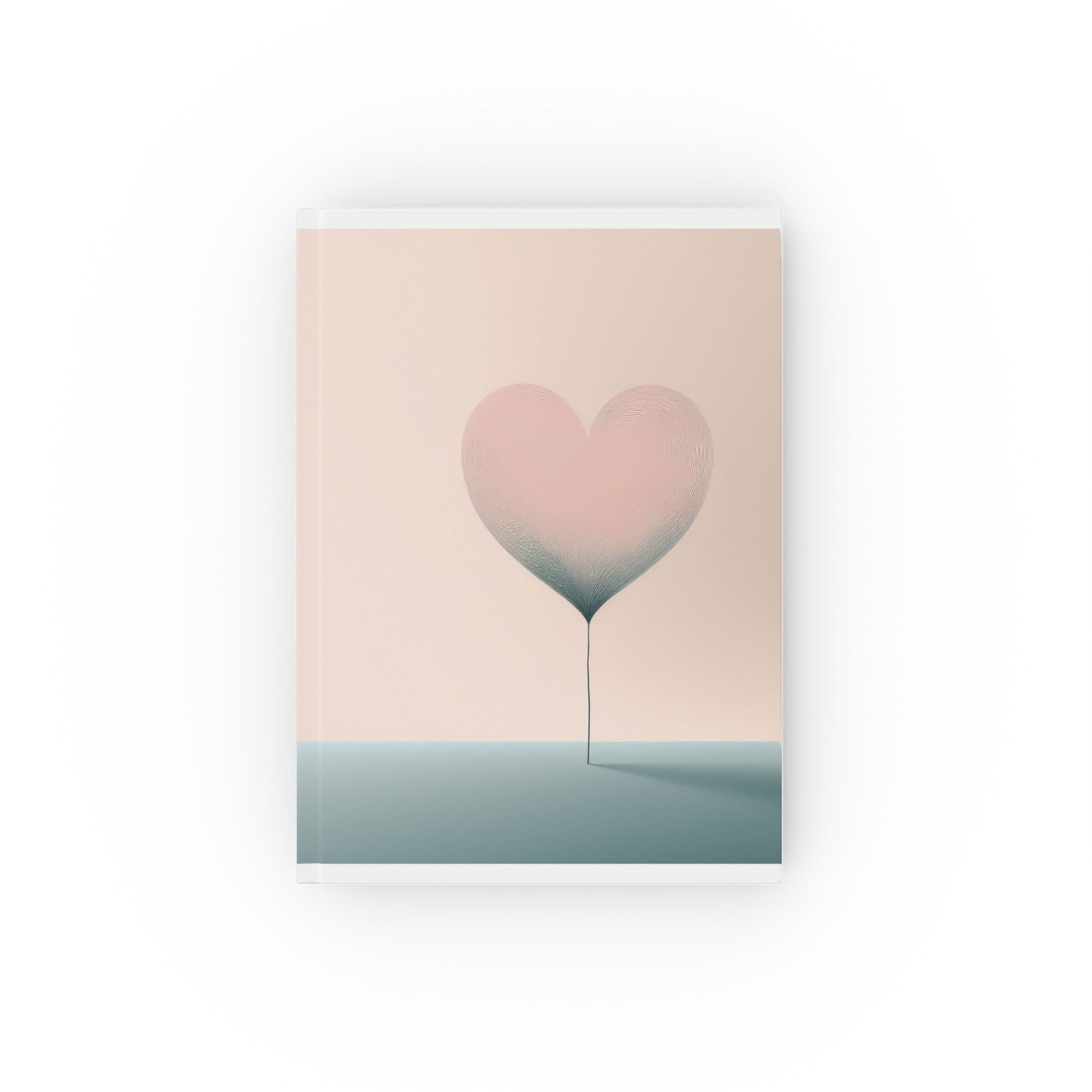 Minimalist Heart Journal with Hardback Cover and Choice of Page Styles