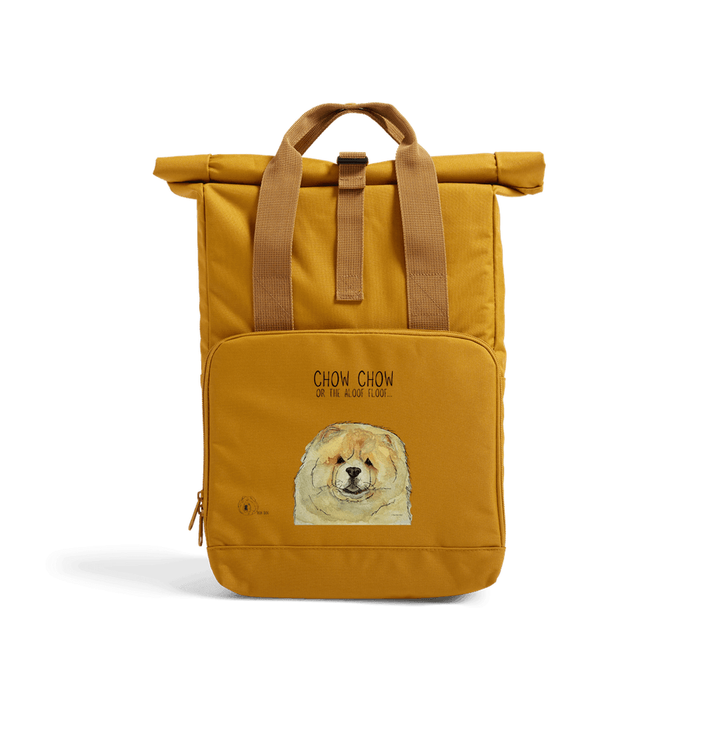 Fawn Chow Chow Roll Top Backpack