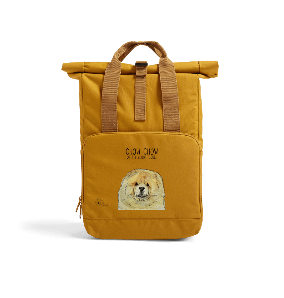 Fawn Chow Chow Roll Top Backpack