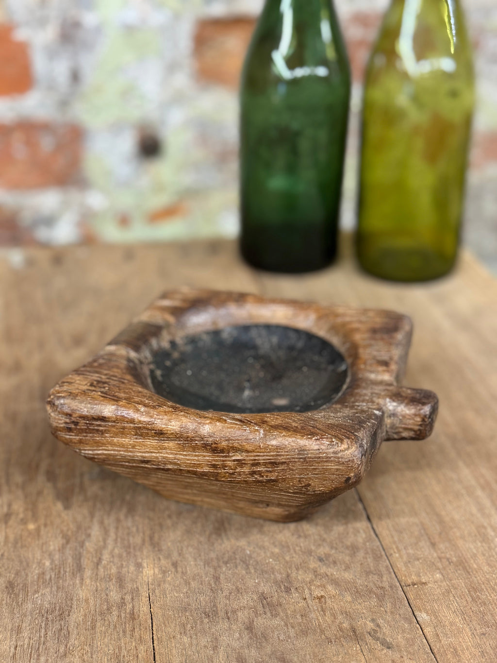 Rustic Wooden Candle Holder Reclaimed Farmhouse Decor