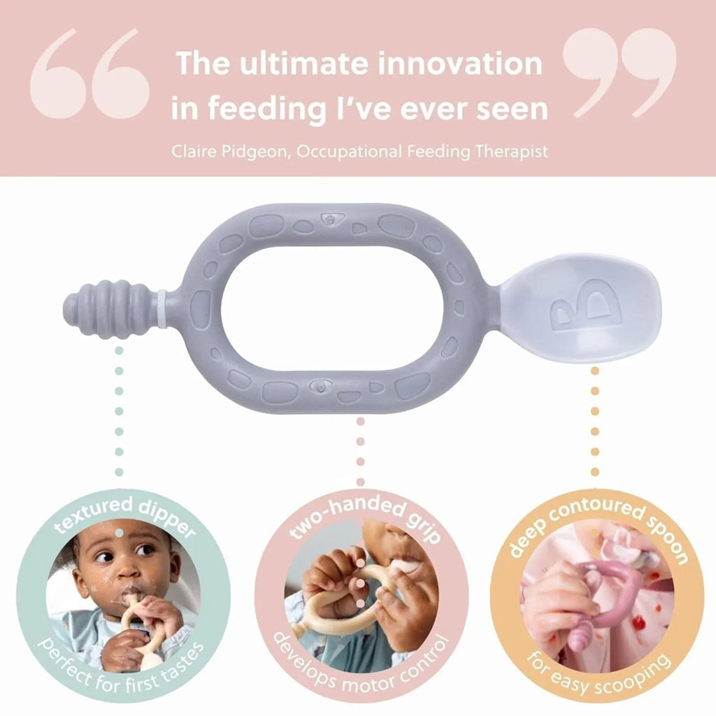 Baby Weaning Spoons Dual Ended Pack of 2 from 6 Months Fawn