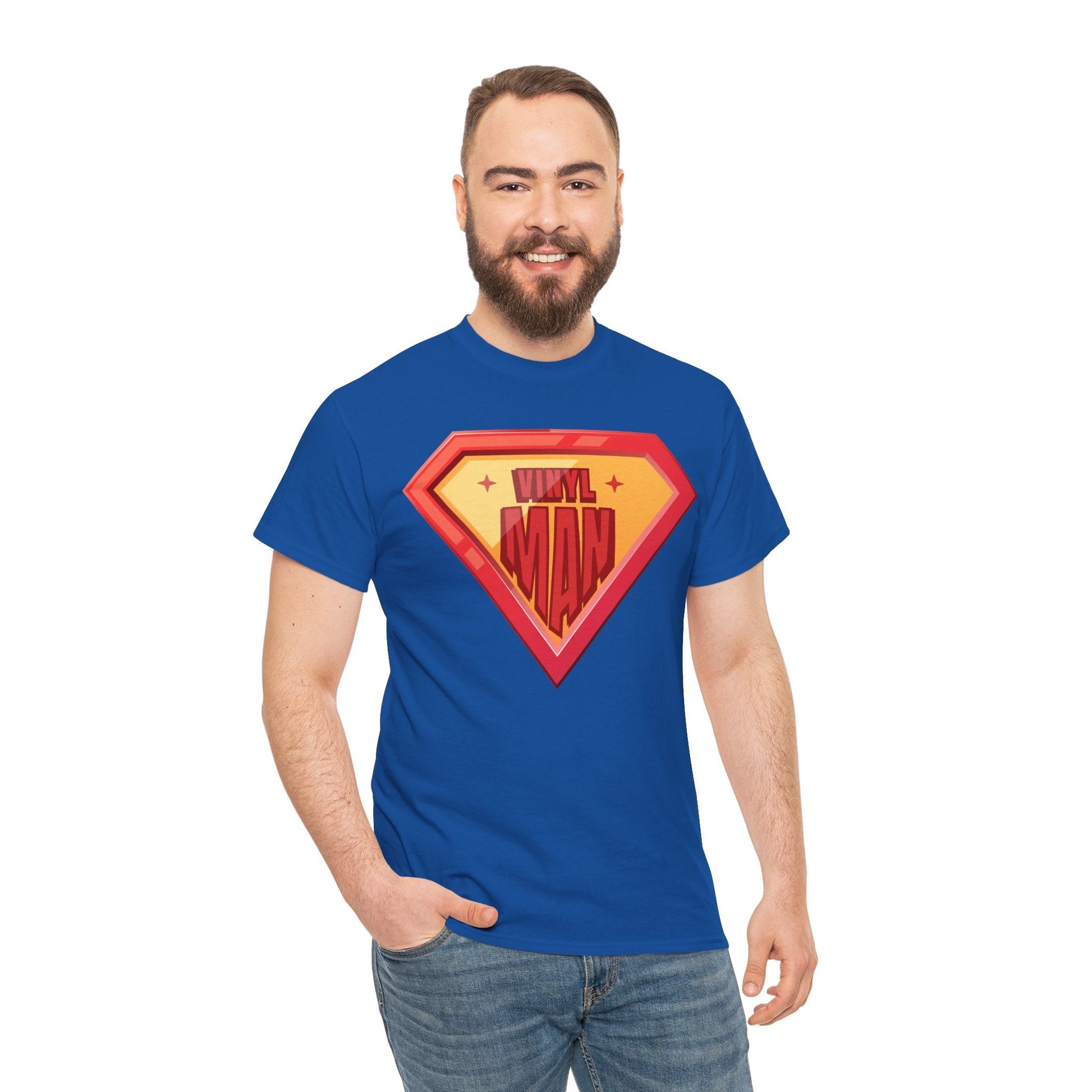 Vinyl Man Men's Superhero T-Shirt
