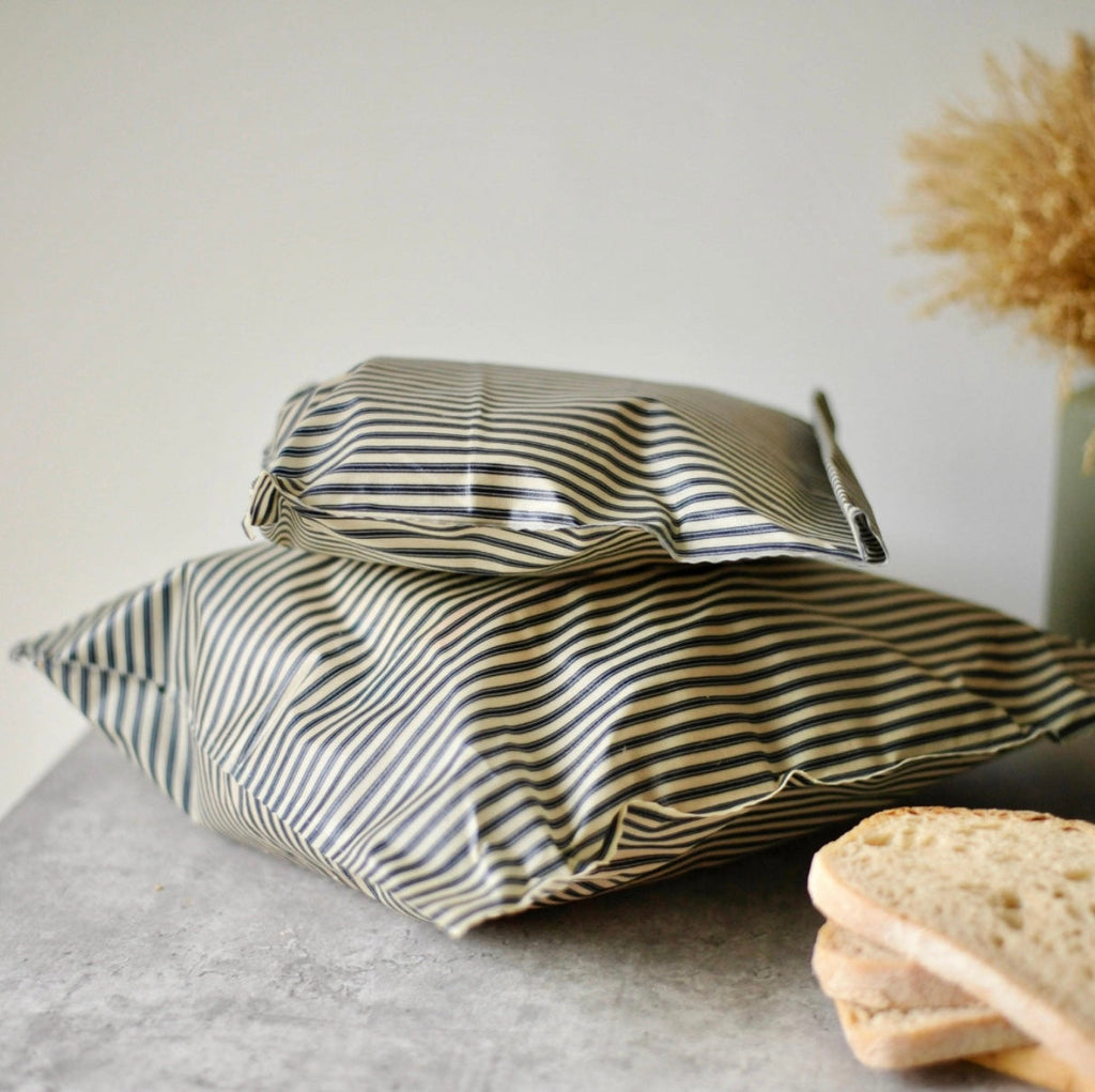 THE Bread Bag-Navy Stiped