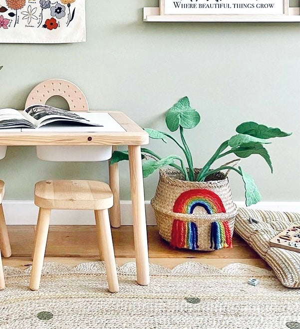 Vivid rainbow basket - Large