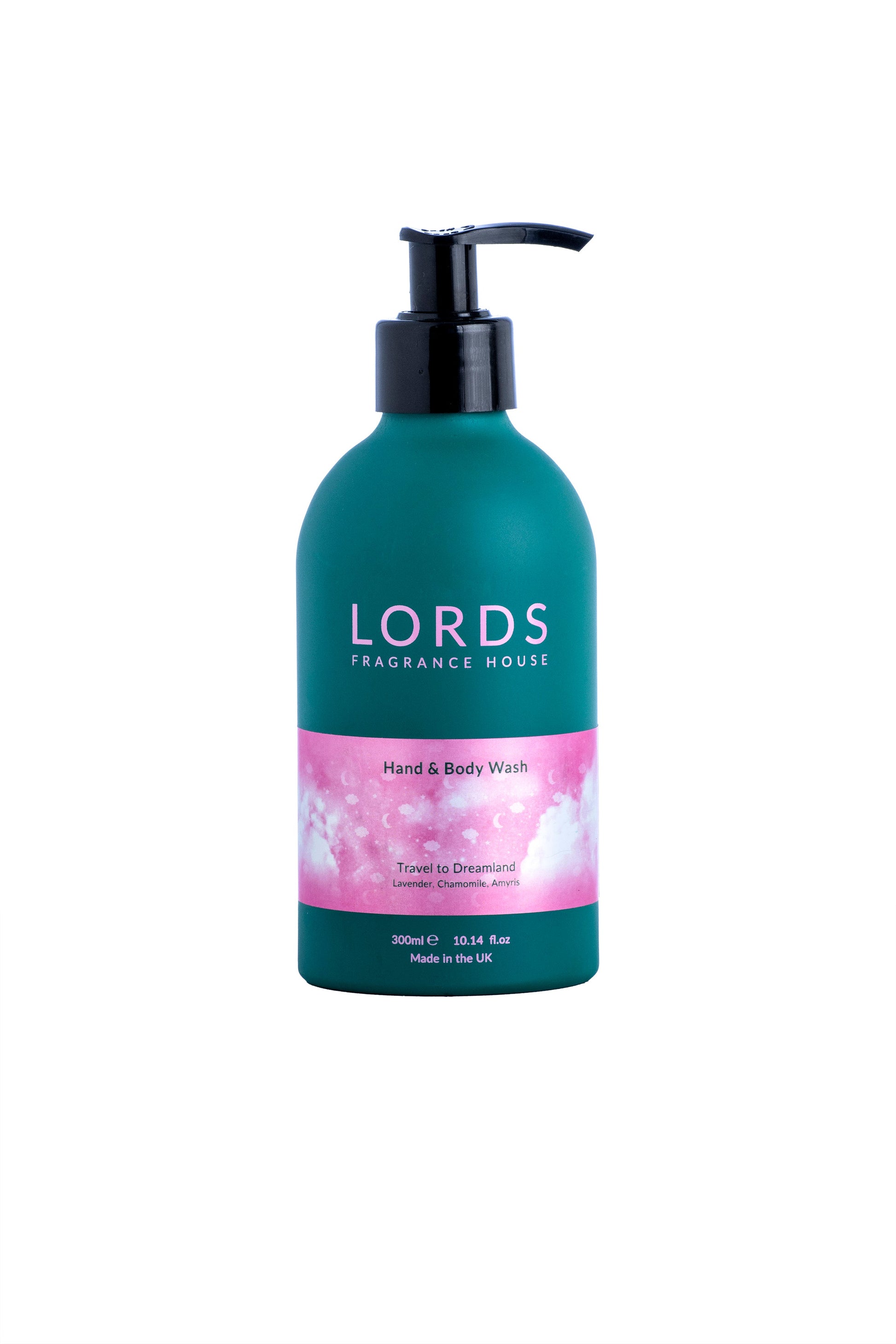 Hand and Body Wash in Green Refillable Aluminium Bottle