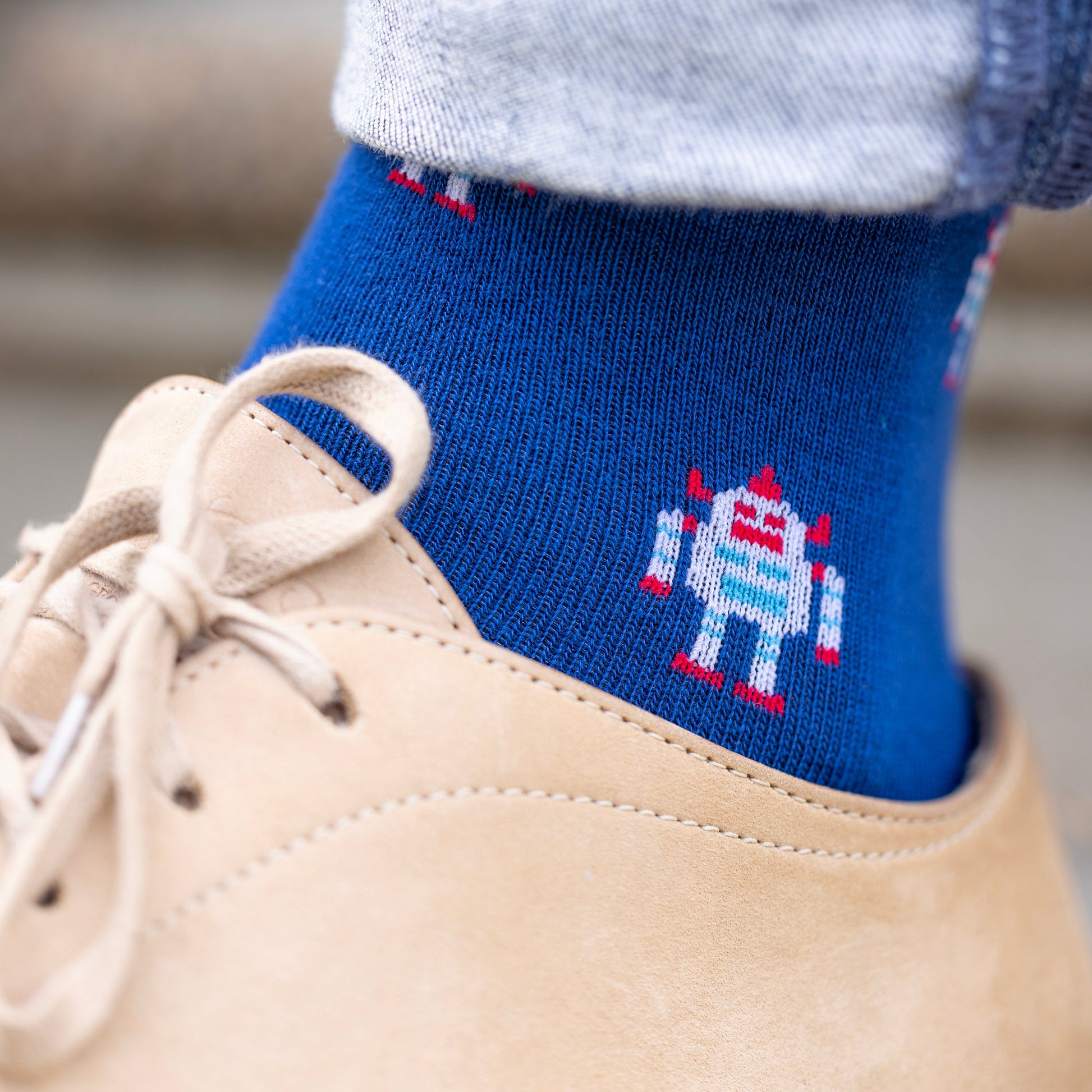 Robot Matching Bamboo Socks for Adults and Children