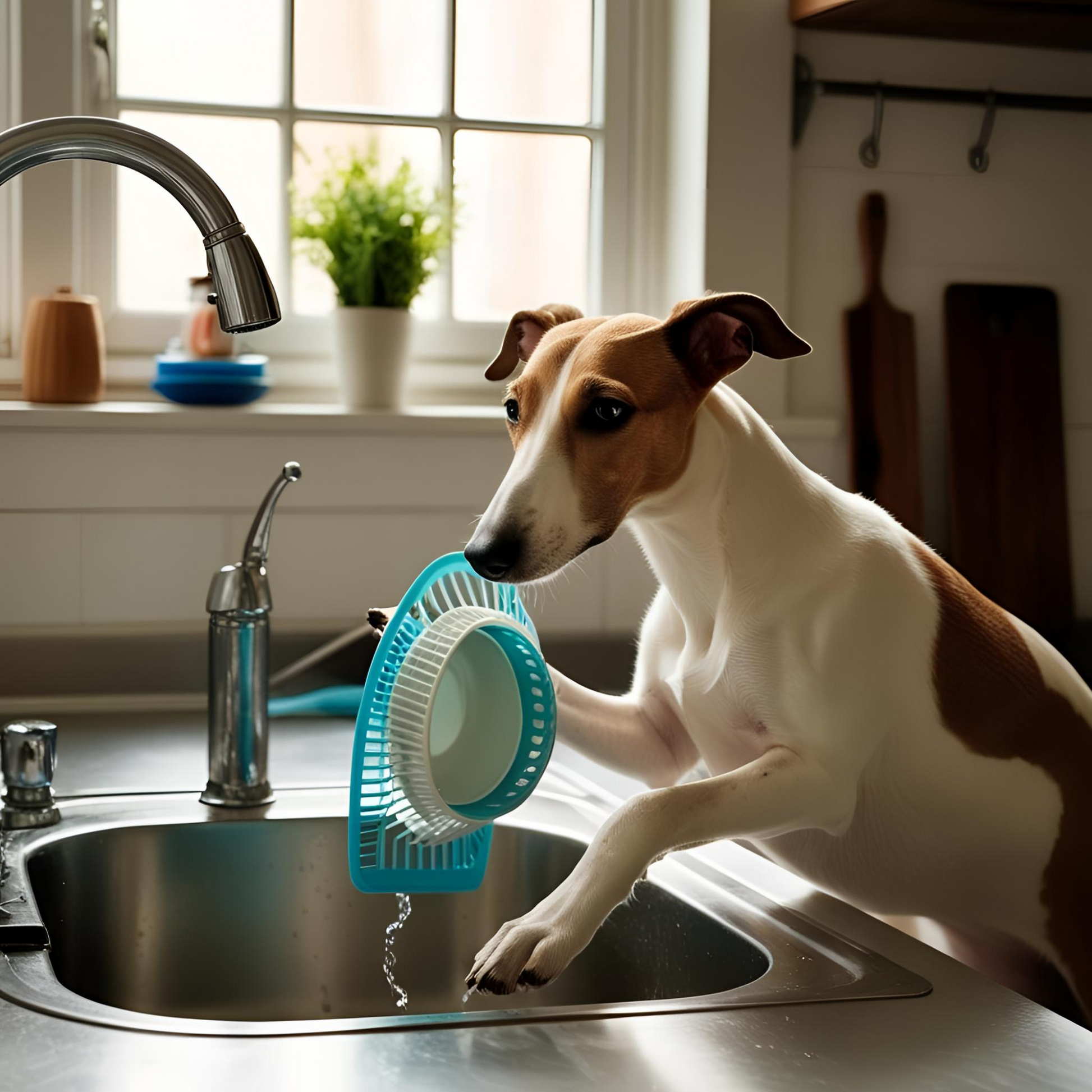 Whippet Judgy Tea Towel Priorities Human