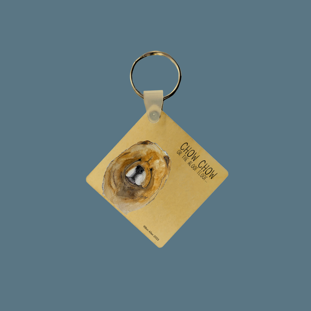 Chow Chow Wooden Keyring