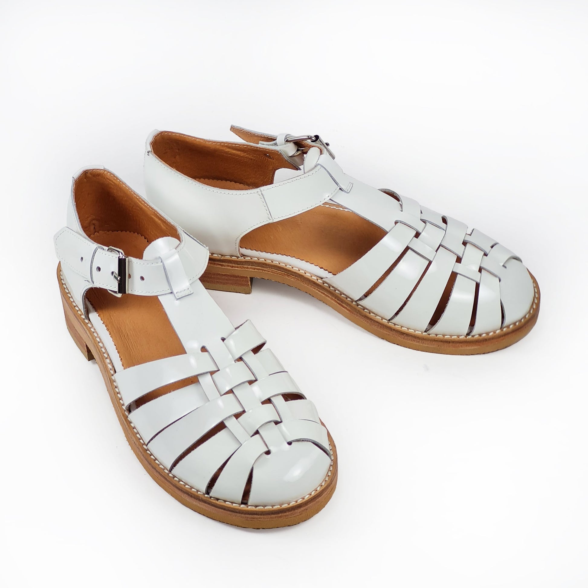 Timeless Elegance with Fishermen-Style Handmade Leather Sandals by Daz Studio at www.brixbailey.com