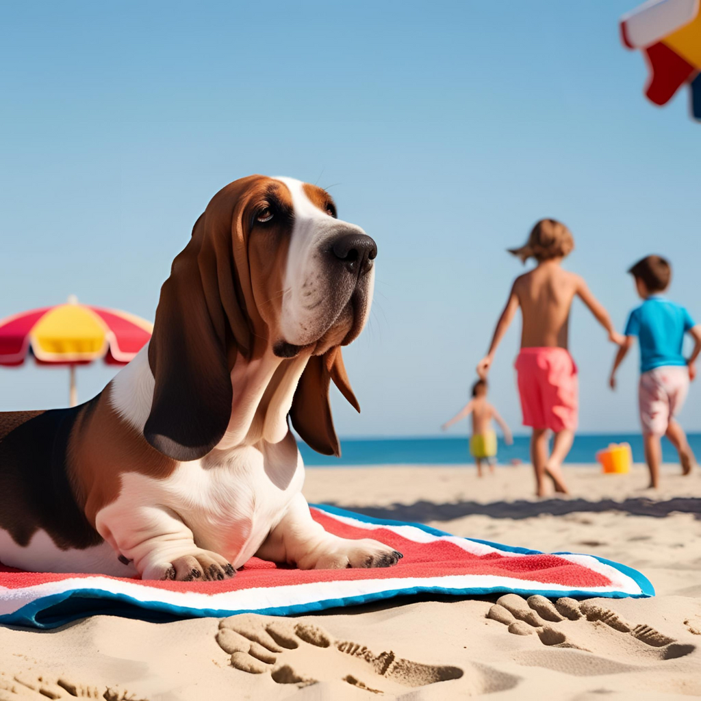 Basset Hound Flip Flops for Walking in Style