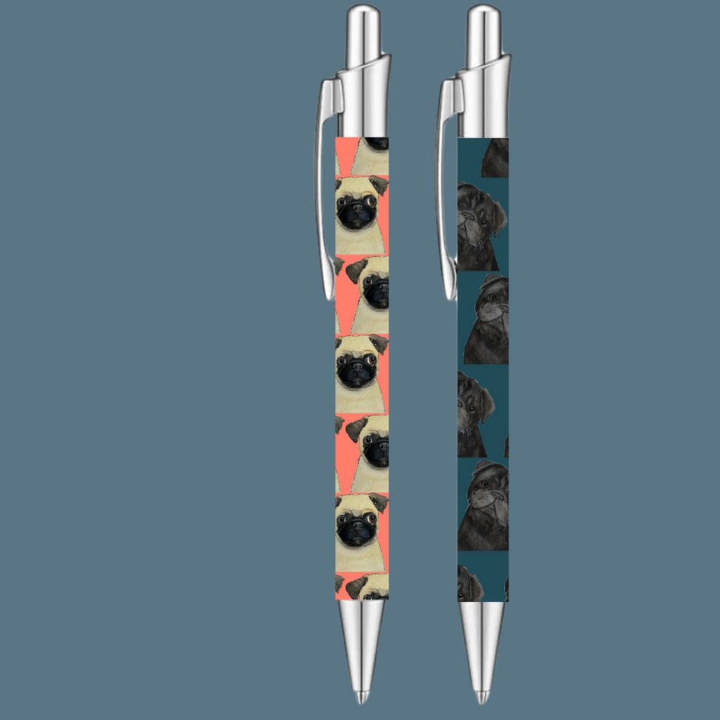 Snorty Scribbler Pug Pen