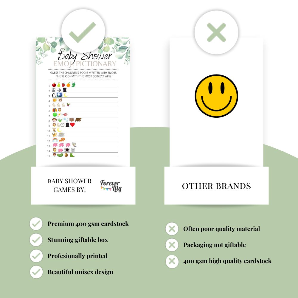 Baby Shower Games Bundle for 6 Activities