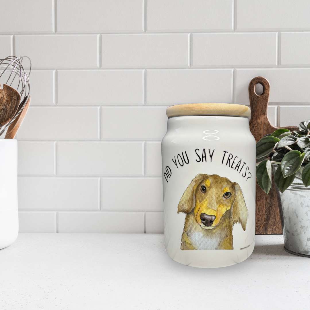Handmade Dachshund Treat Jar