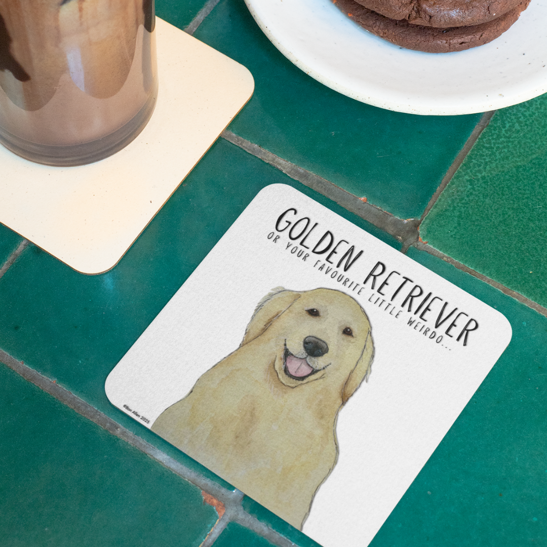 Golden Retriever Coasters Set of 4