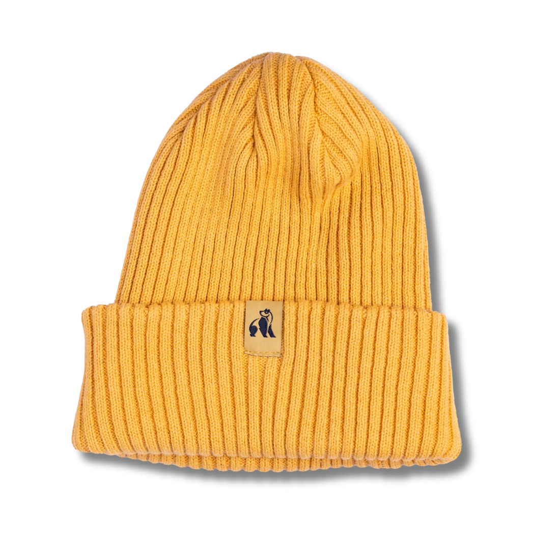Organic Cotton Beanie in Mustard